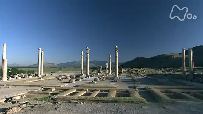 ペルシャ帝国炎上　ペルセポリス（イラン）