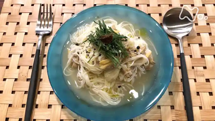 「素麺で呑（の）む」