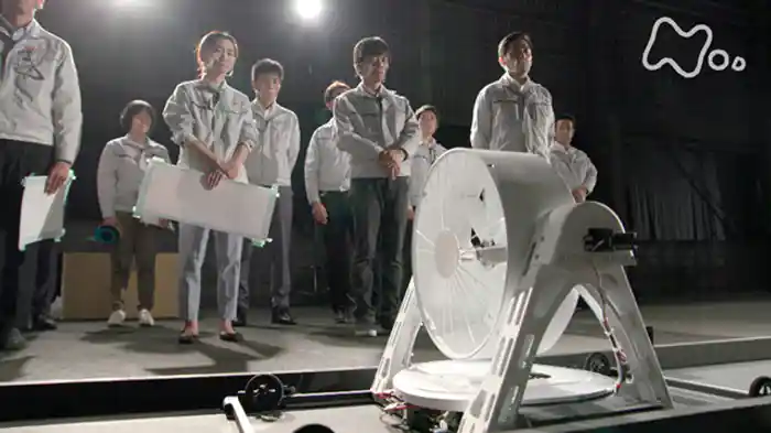 「扇風機　５０メートル走」