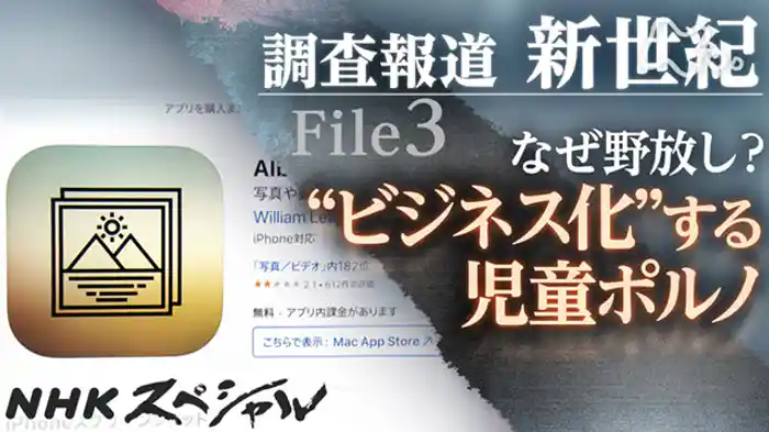 調査報道・新世紀 File3 子どもを狙う盗撮・児童ポルノの闇(後編)