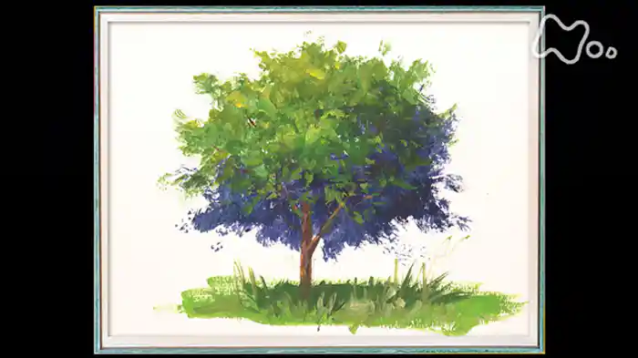 (3)簡単なのにリアルな樹木 ~描かない極意~