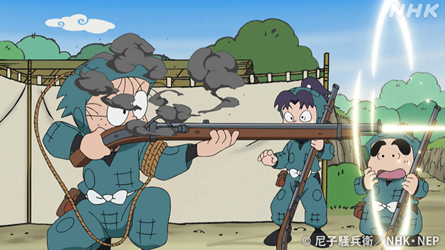忍たま乱太郎 山田利吉 火縄銃 アニメ 忍たま乱太郎（第21シリーズ） #6 「火縄銃の仕組みを学ぼう