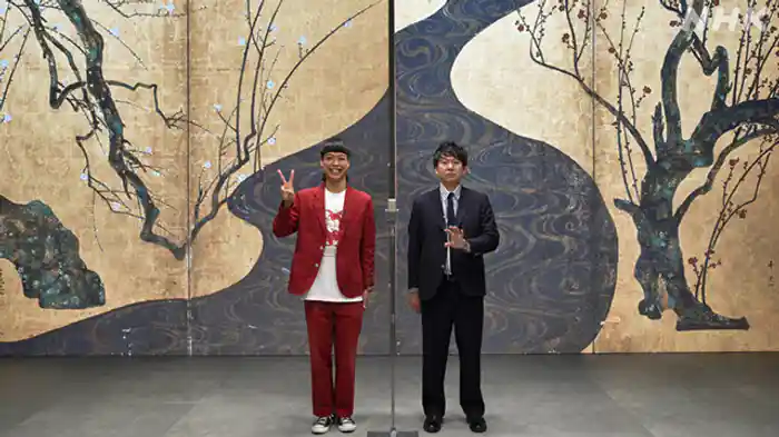 尾形光琳「紅白梅図屏風」