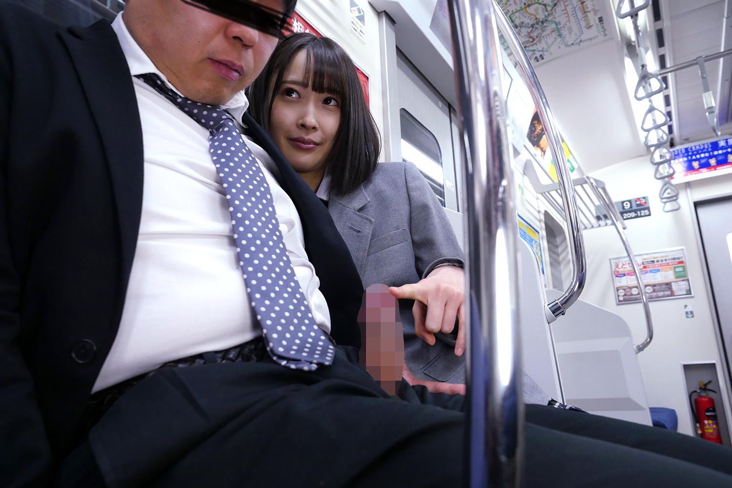 最終電車で痴女とまさかの2人きり！Ｊ○Ｖｅｒ向かいの座席でパンチラしてくる小悪魔女子○生の誘惑で勃起したらヤられた