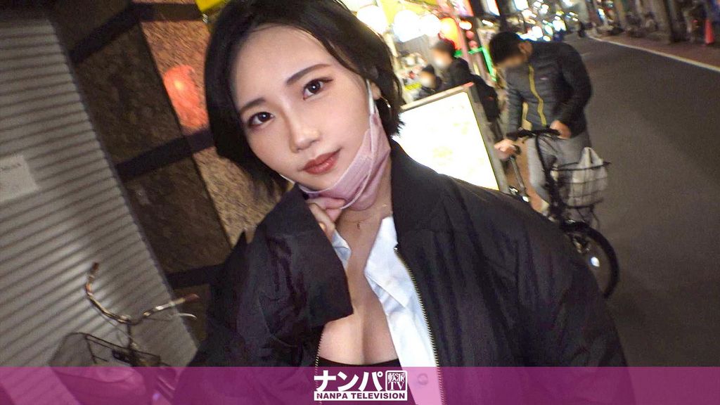 マジ軟派、初撮。 1824 バスガイドのお姉さんを仕事帰りにナンパ！ほろ●い気分でエロトークからのSEX！肉感スベスベ美尻に激しく腰を打ち付けられ快感絶頂！！