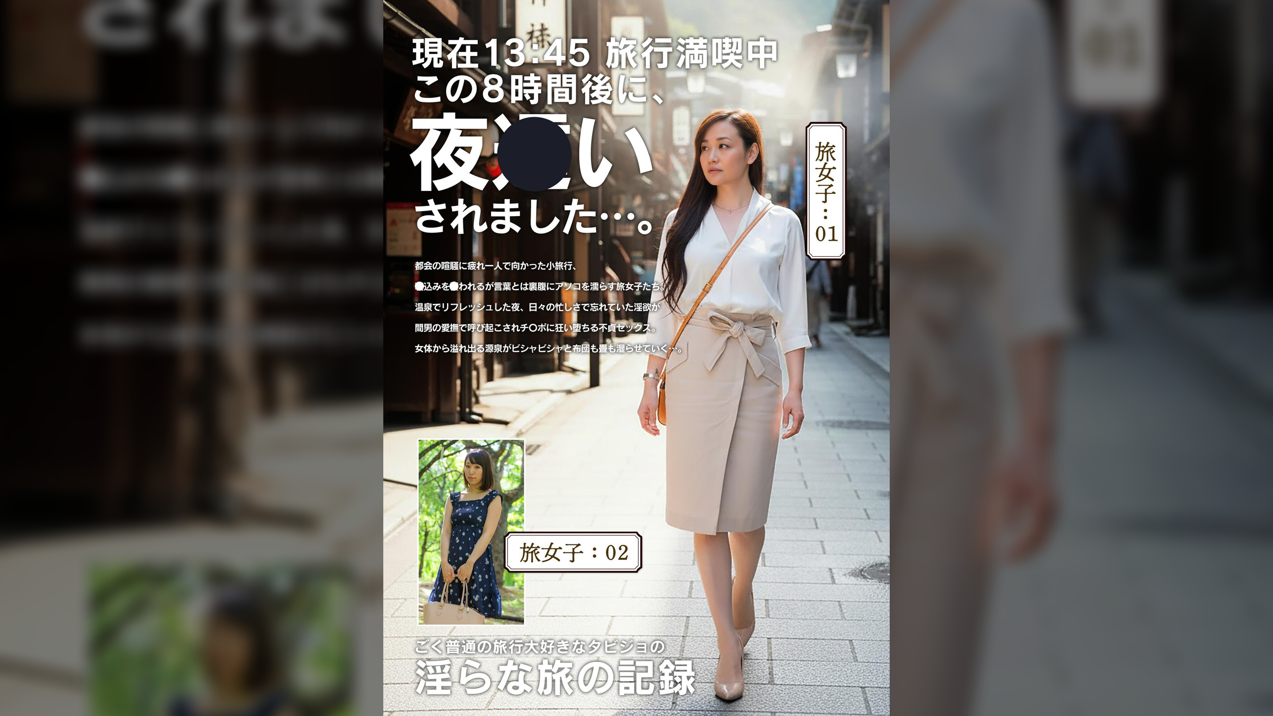 淫らな旅の記録13:45この8時間後に、夜〇いされました…。