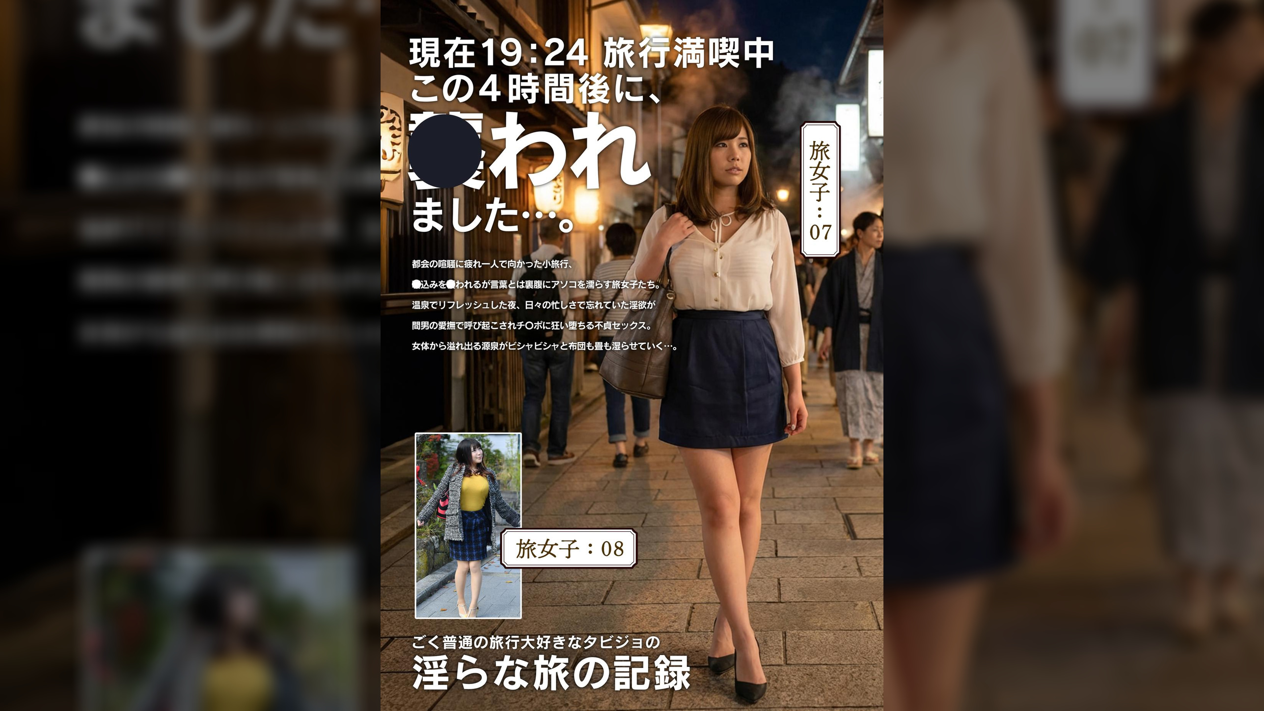 淫らな旅の記録19:24この4時間後に、〇われました…。