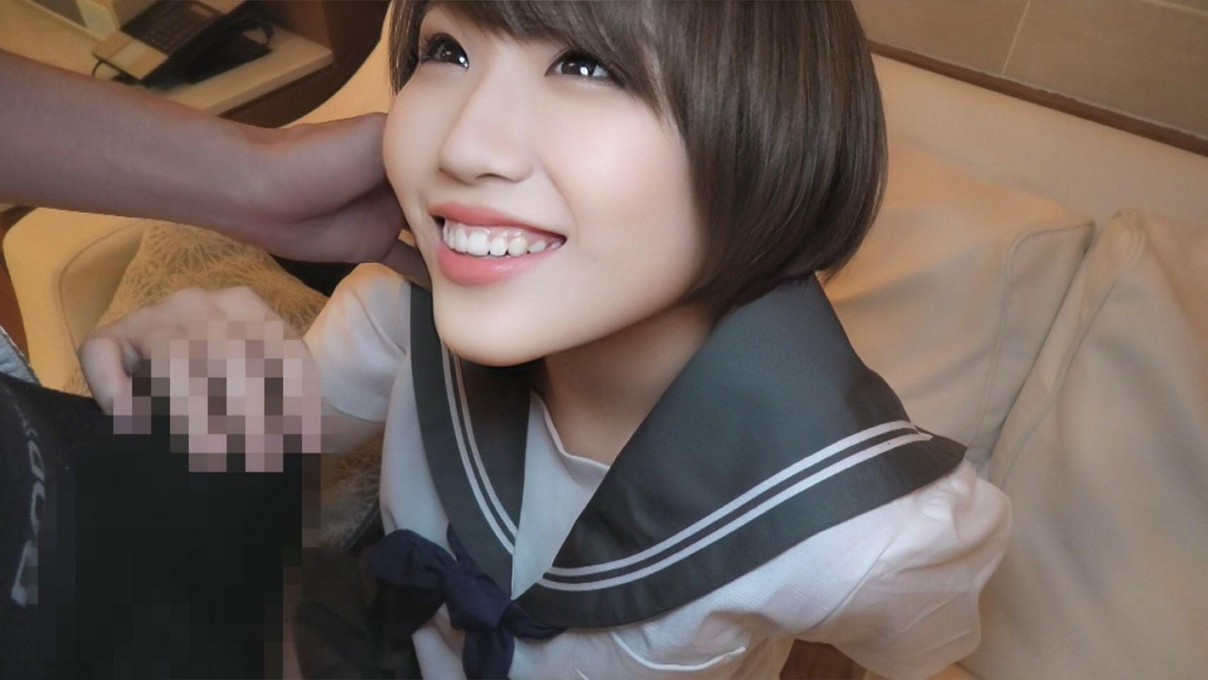 恥ずかしがり屋の爆かわショートカット制服美少女といちゃいちゃ生ハメっ!