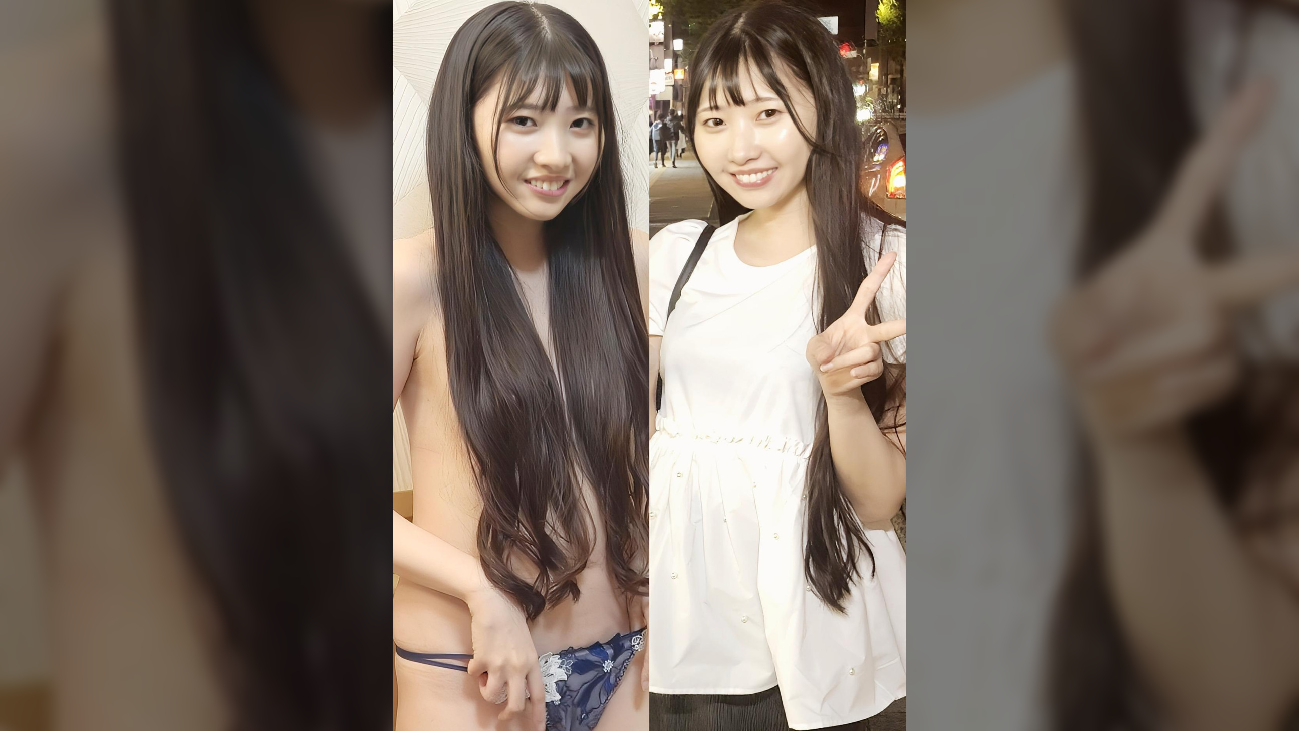 先輩女子と野球拳　りん22才