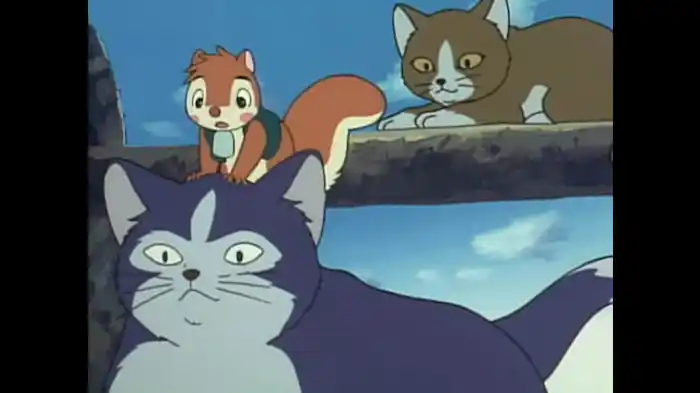 ねこの子はりす