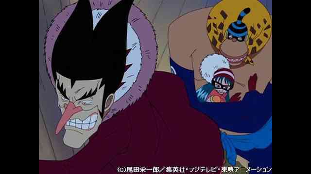 ワンピース Onepiece フォクシー海賊団編 第7話 第228話 のアニメ無料動画を全話 1話 最終回 配信しているサービスはここ 動画作品を探すならaukana