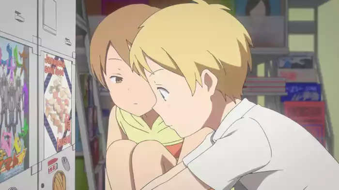 麦藁色をかぶった少年
