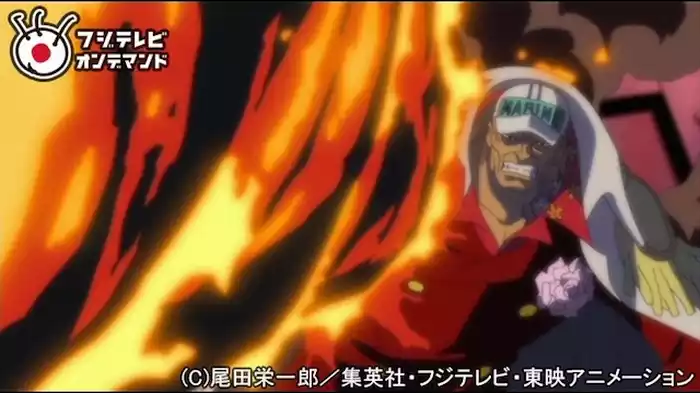すべてを焼き尽くす!!大将赤犬の能力！