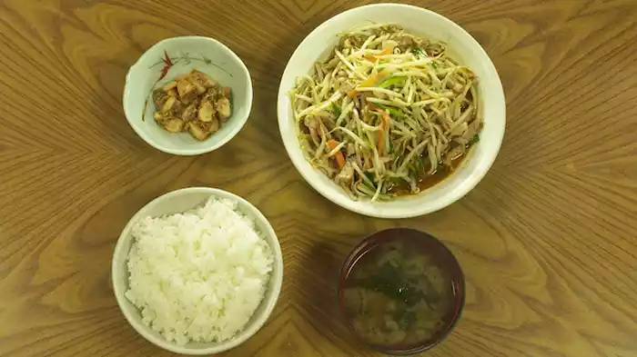 「東京都 清瀬市のもやしと肉のピリ辛イタメ」