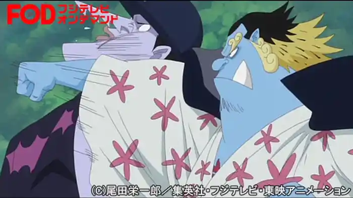 海賊団分裂 ジンベエVSアーロン