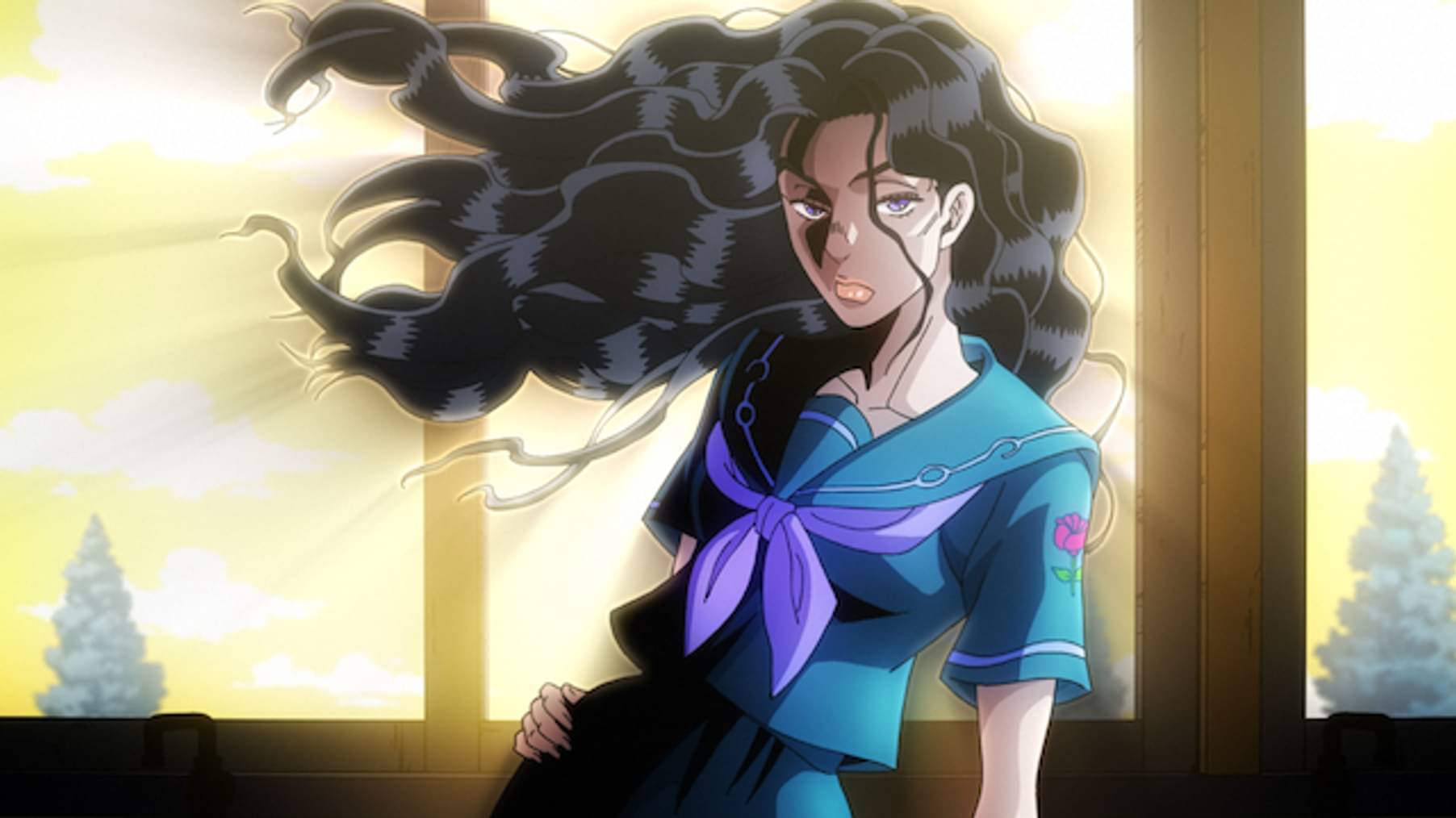 ジョジョの奇妙な冒険 ダイヤモンドは砕けない 第8話 山岸由花子は恋をする その1 アニメ 16 の動画視聴 U Next 31日間無料トライアル