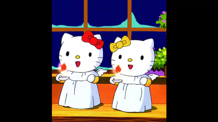 ハローキティのはじめてのクリスマスケーキ