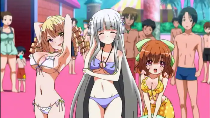 (1)ドキッ！美少女だらけの水泳大会／(2)ムキッ！アニキだらけの筋肉大会／③土器っ！縄文式だらけの発掘大会