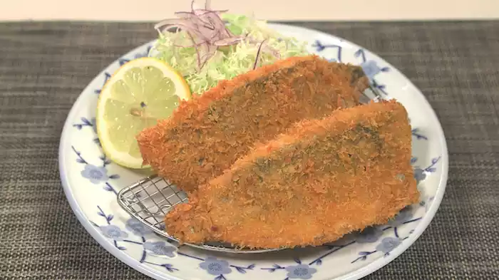 「千葉県富津市金谷のアジフライ定食」