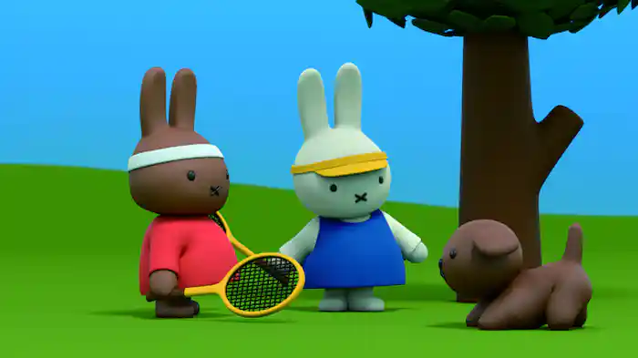ミッフィーとテニス