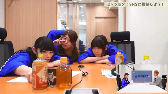 モニタリングルームYUNA、RUNA、EON（MAINA収録中）