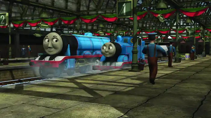 トーマスとしゃしん