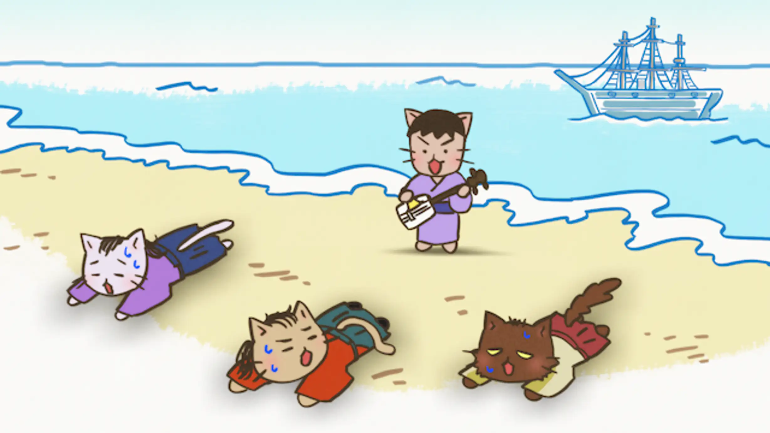 ねこねこ日本史 第３シリーズ 67 幕末に龍馬あり ベンチャー侍編 アニメ 2018年 の動画視聴 あらすじ U Next