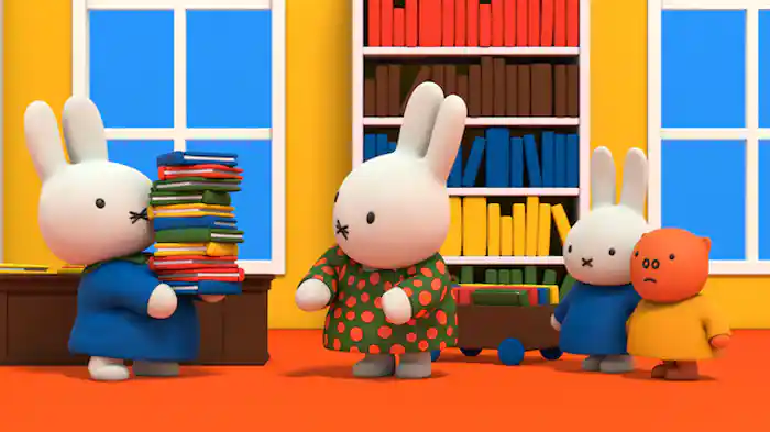 としょかんで おてつだい