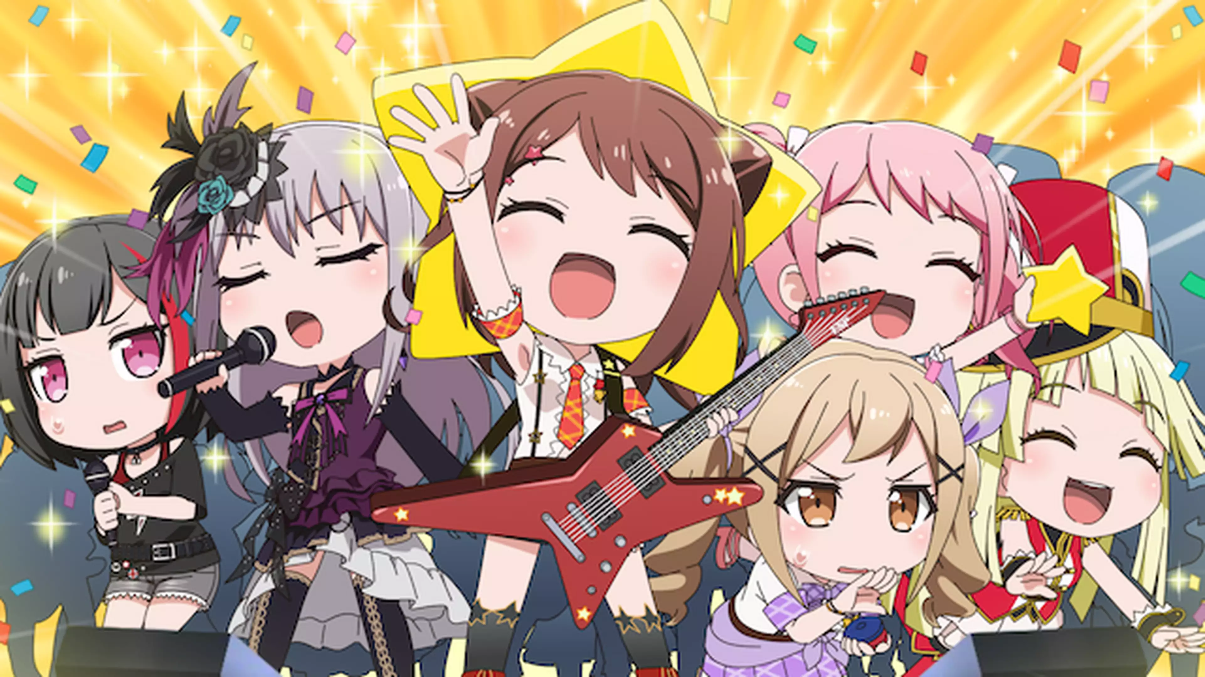 Bang Dream ガルパ ピコ Pico11 Pico15 ハロハピスカイライブ ババンボ様にお願い キラキラ愉快な商店街狂乱のブシドーパーティ ハロハピ厳冬期雪山縦走 バイトの時間 アニメ 18年 の動画視聴 あらすじ U Next