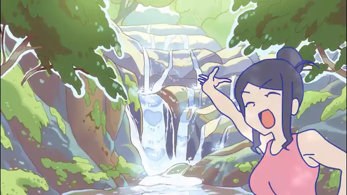 納涼！白糸の滝