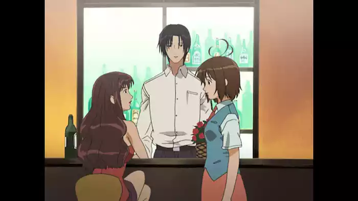 エプロンとシャンパン