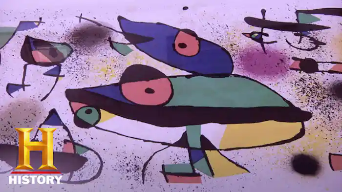 ミロとシャガールのリトグラフ