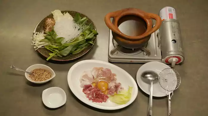 ローストポークのサラダとチムチュム