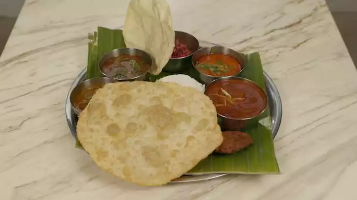 南インドのカレー定食とドーサ