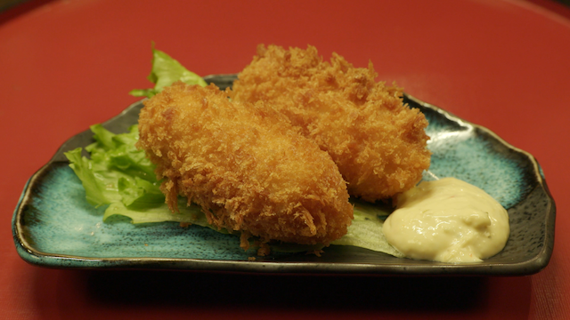 ぶりの照焼きとクリームコロッケ