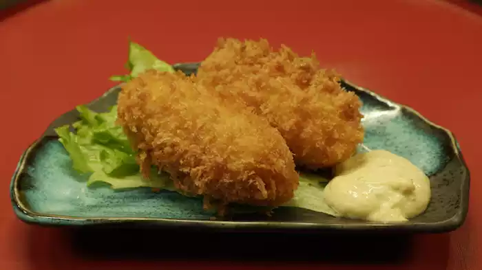 ぶりの照焼きとクリームコロッケ