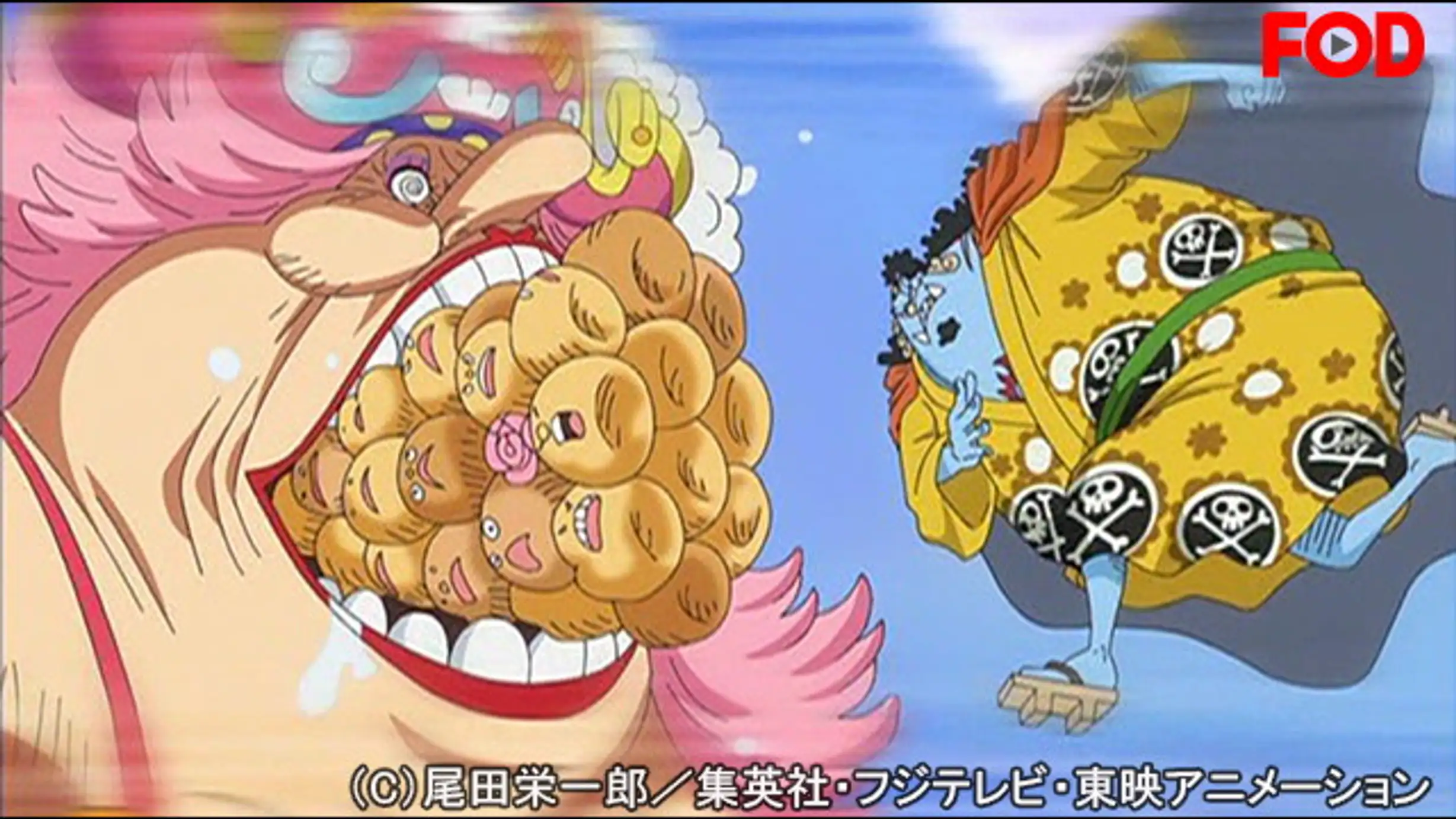 ワンピース ホールケーキアイランド編 １ 7 首都崩壊 ビッグ マムとジンベエ アニメ 1999年 の動画視聴 あらすじ U Next