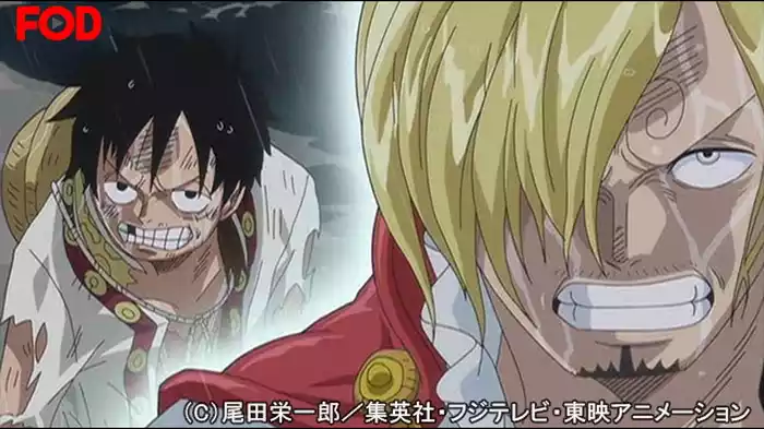 約束の場所 ルフィ限界の一騎打ち