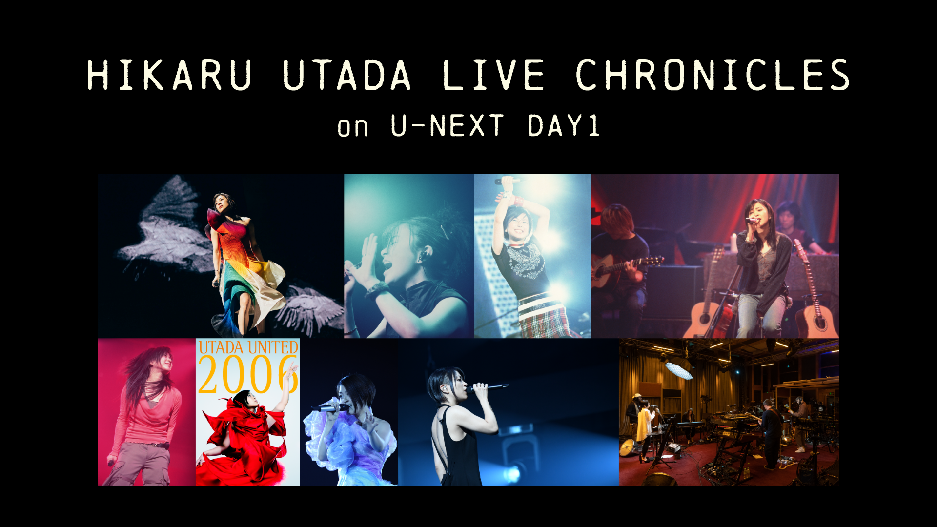 HIKARU UTADA LIVE CHRONICLES on U-NEXT Day1~Day3のサムネイル画像