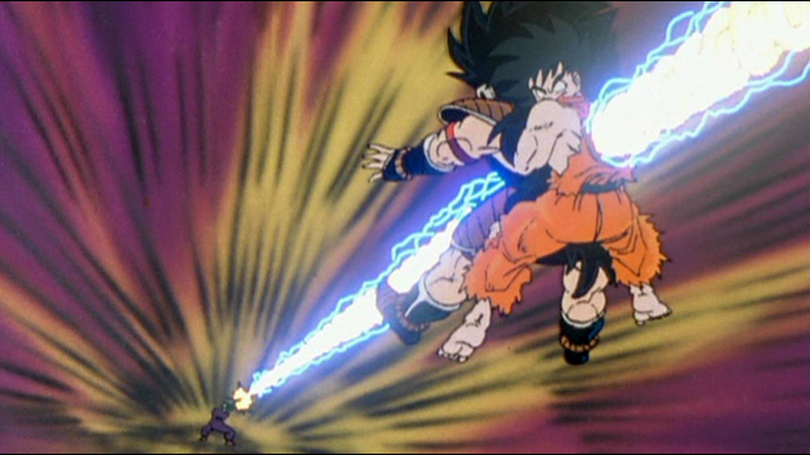 ドラゴンボールセル画　蛇の道を走る孫悟空