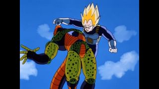 超ベジータに負けるセル ドラゴンボールZ 第156話 セルよひざまずけ！ 俺は超ベジータだ
