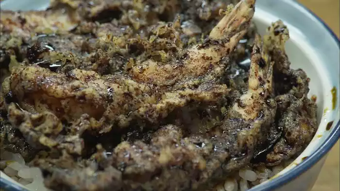 中央区日本橋 人形町の黒天丼