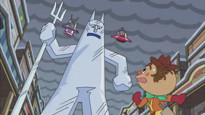 やきそばパンマンとこおりおに