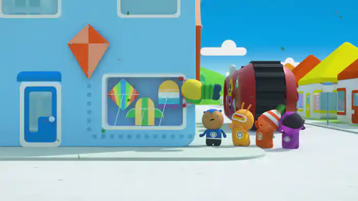 かぜのつよいひ／はまったメガ・トラック