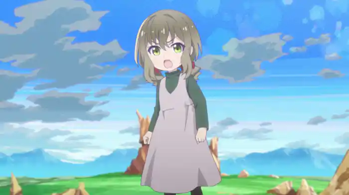 クマさん、姉妹を見守る