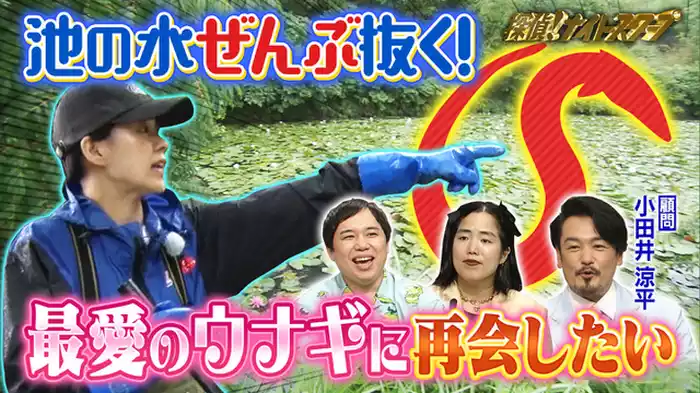 2024年8月2日放送分 愛するウナギ大捜索！池の水全部抜く