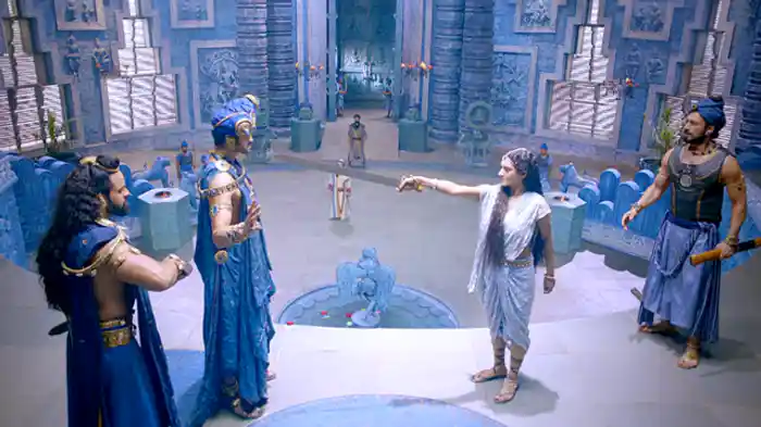 パウラヴァ国にとどまるアヌスヤ