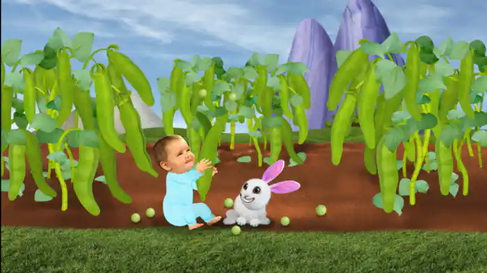 とびだすエンドウマメ