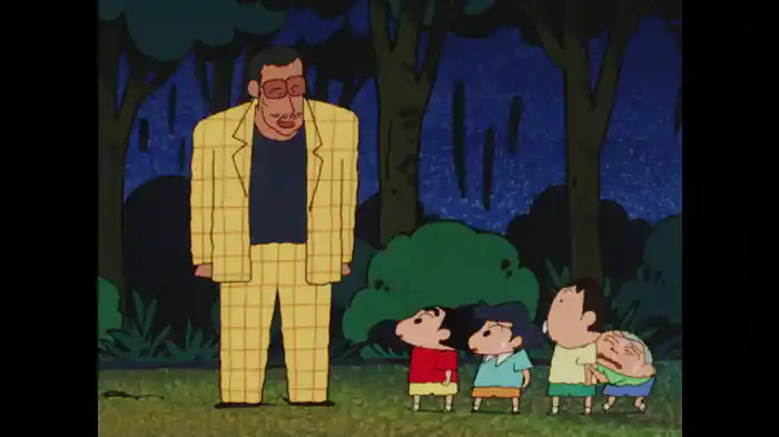 キャンプで肝だめしだゾ