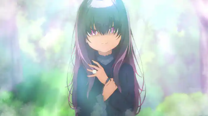 紫色の瞳の少女